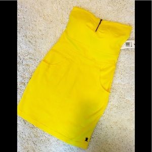 NWT Hurley Fitted Strapless Mini Dress With Zipper
